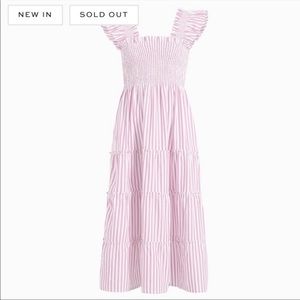 Ellie Nap Dress in Bubblegum Stripe Size S 💓 Hill House Home
